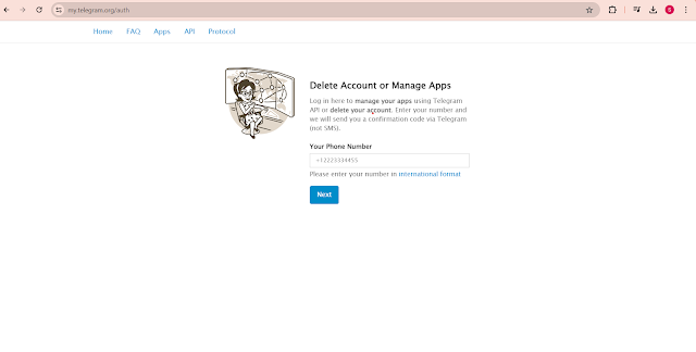 telegram deactivation page telegram deactivation page