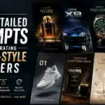 Collection of AI Poster Prompts for studio-style poster generation with watches, cars, and accessories.